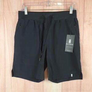 Glyder Mens Acadia Shorts Sz Small Black Drawstring Waistband Zipper‎ Pockets